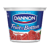 Dannon&nbsp;Fruit On The Bottom Yogurt&nbsp;7 Benefits Raspberry Lowfat Full-Size Picture
